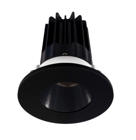Lotus LED Lights LED-2-S8W2-5CCT-2RRBK-2RTBK-60D 2" LED Recessed Downlight - 8W - CCT Selectable - Black Reflector - Round Black Trim - 120V - 60° Beam Angle