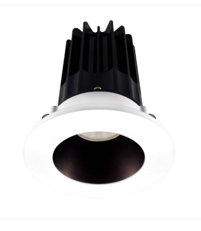 Lotus LED Lights LED-2-S8W2-5CCT-2RRBZ-2RTWH 2" Led Recessed Downlight - 8w - 27k / 3k / 35k / 4k / 5k - Bronze Reflector - Round White Trim - 120v