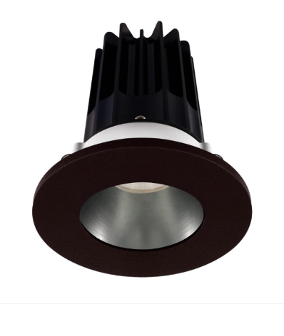 Lotus LED Lights LED-2-S8W2-5CCT-2RRCH-2RTBZ 2" Led Recessed Downlight - 8w - 27k / 3k / 35k / 4k / 5k - Chrome Reflector - Round Bronze Trim - 120v