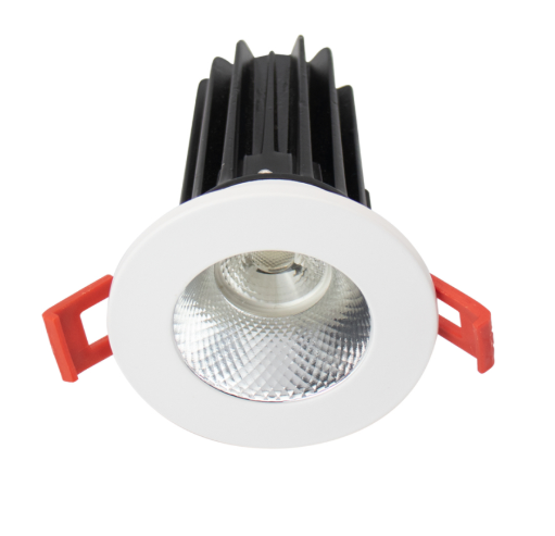 Lotus LED Lights LED-2-S8W2-5CCT-2RRDM-2RTWH-60D 2" LED Recessed Downlight - 8W - CCT Selectable - Diamond Reflector - Round White Trim - 120V - 60° Beam Angle