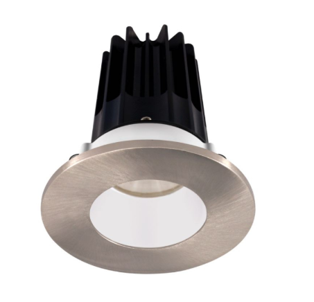 Lotus LED Lights LED-2-S8W2-5CCT-2RRWH-2RTBN-60D 2" LED Recessed Downlight - 8W - CCT Selectable - White Reflector - Round Brushed Nickel Trim - 120V - 60° Beam Angle