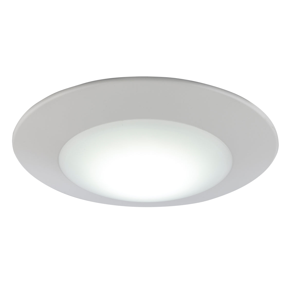Trans Globe Lighting LED-20099 WH white LED slim disk flush mount light on
