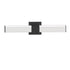 Trans Globe Lighting LED-22444 BK 24 inch black LED bath vanity wall light