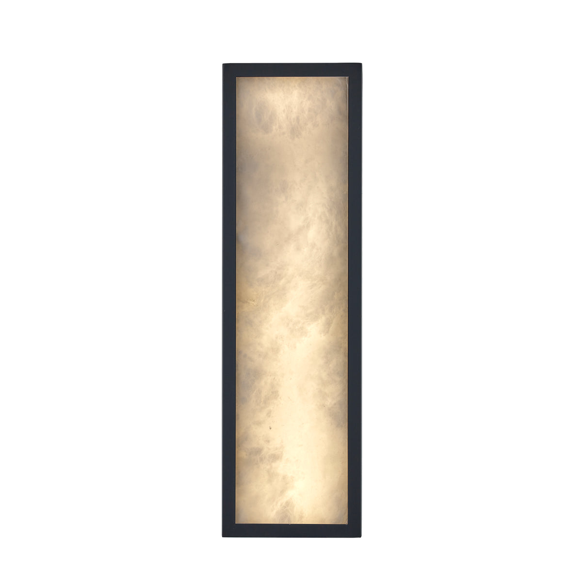 Trans Globe Lighting LED-22640 BK Sahara black alabaster wall sconce illuminated