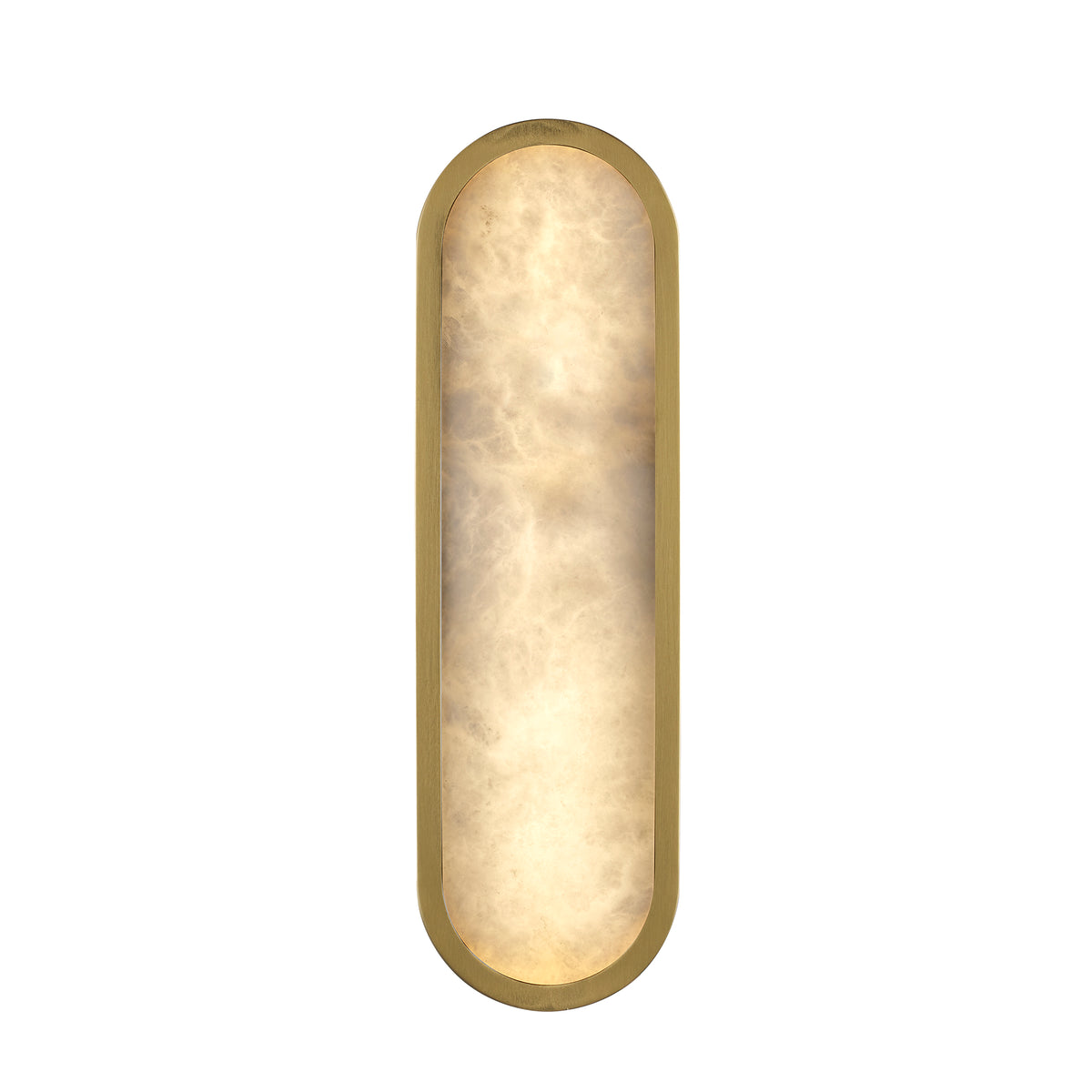 Trans Globe Lighting LED-22650 AG Minerva antique gold alabaster wall sconce illuminated