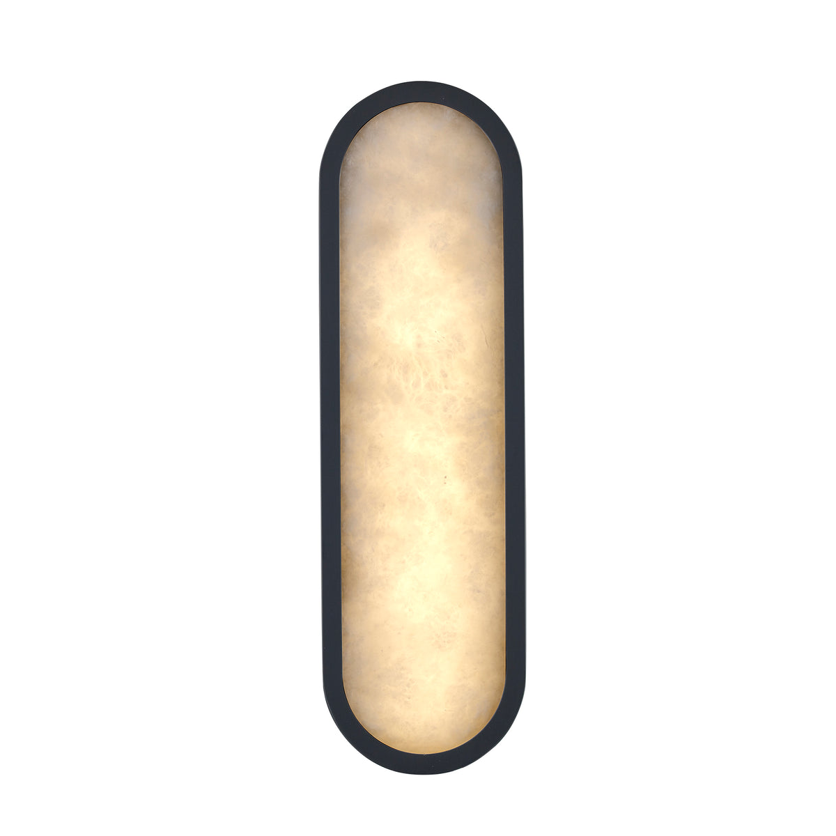 Trans Globe Lighting LED-22650 BK Minerva black alabaster wall sconce illuminated