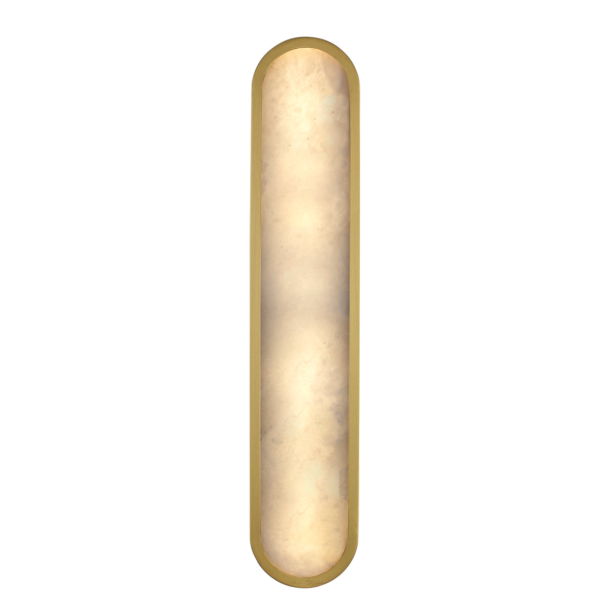 Trans Globe Lighting LED-22654 AG Minerva antique gold alabaster wall sconce lit