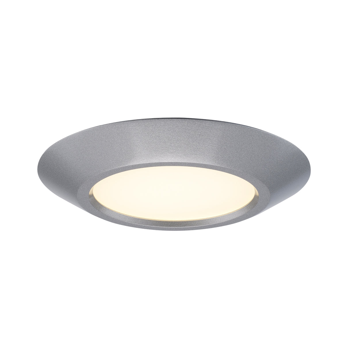 Trans Globe Lighting LED-30094 SL Vanowen Too silver LED flush mount ceiling light on