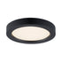 Trans Globe Lighting LED-30095 BK Palomino black LED slim disk flush mount ceiling light on