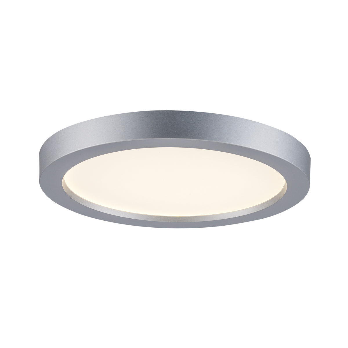 Trans Globe Lighting LED-30097 SL Palomino silver LED flush mount ceiling light on
