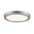 Trans Globe Lighting LED-30097 SL Palomino silver LED flush mount ceiling light on