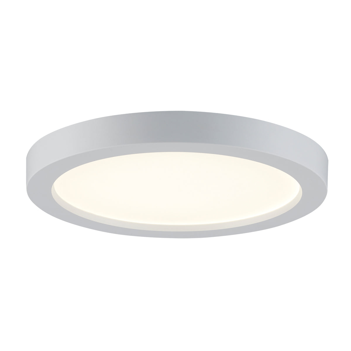 Trans Globe Lighting LED-30097 WH Palomino white LED flush mount ceiling light on