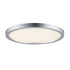 Trans Globe Lighting LED-30098 SL Palomino silver LED flush mount ceiling light angled view