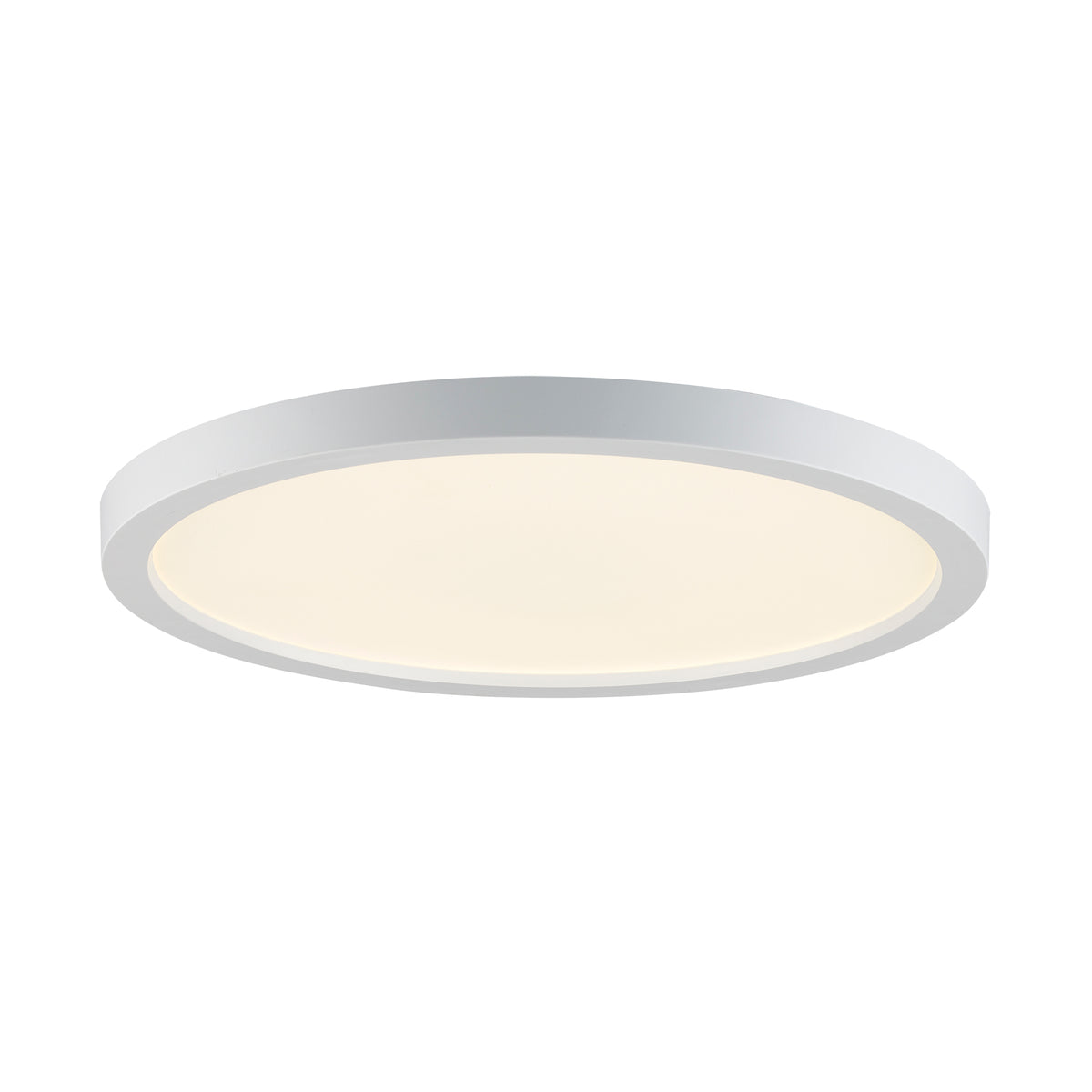 Trans Globe Lighting LED-30098 WH Palomino white LED flush mount ceiling light on