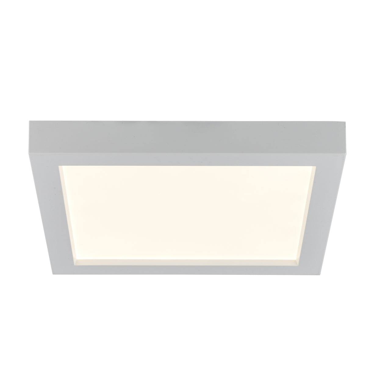 Trans Globe Lighting LED-4000 WH Vanowen Too white square LED flush mount ceiling light on