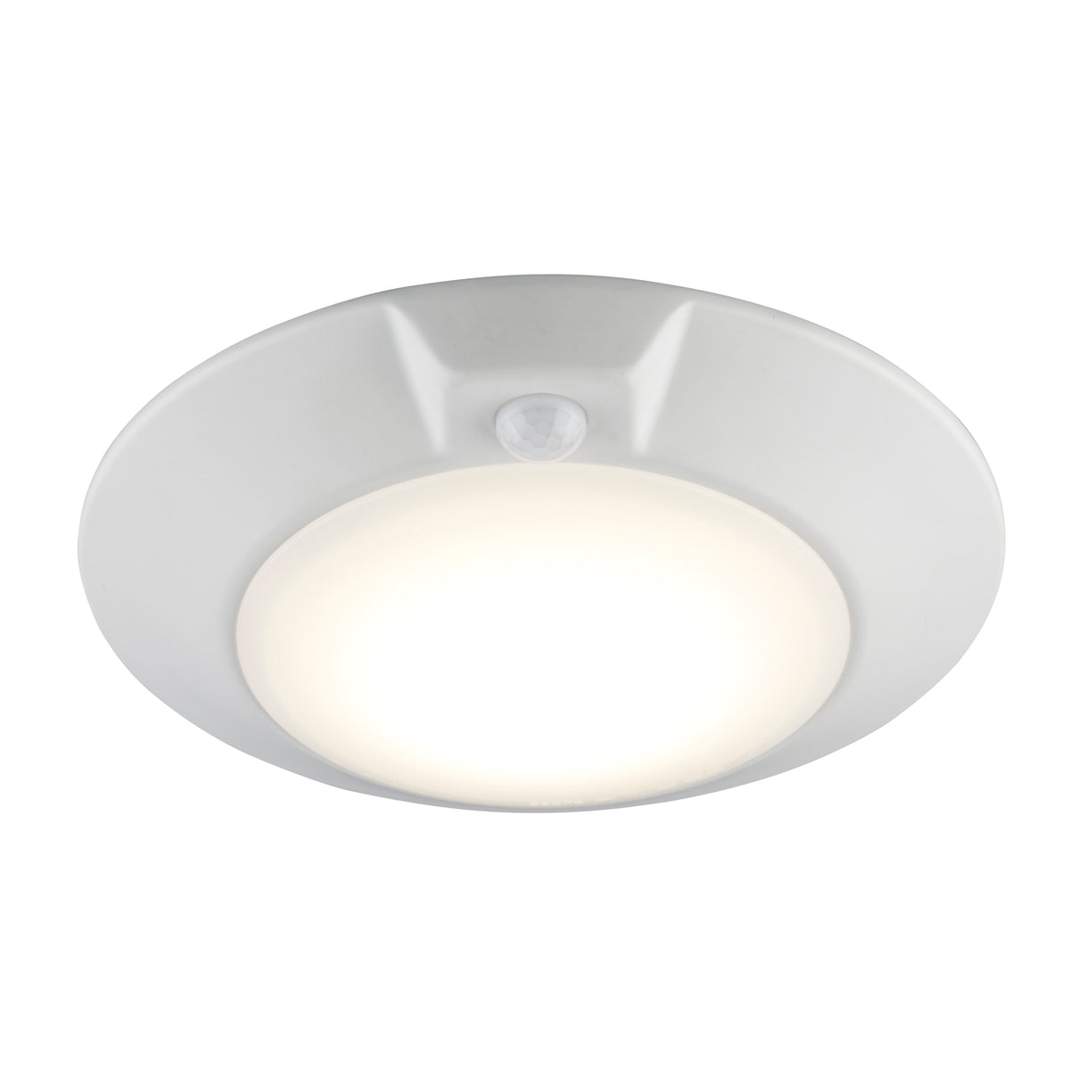 Trans Globe Lighting LED-40030-MS WH white LED flush mount ceiling light illuminated