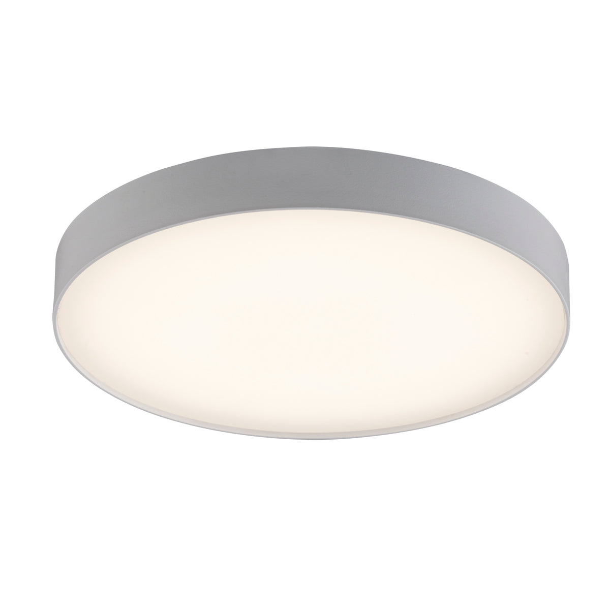 Trans Globe Lighting LED-40047 WH white LED flush mount ceiling light illuminated