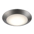 Trans Globe Lighting LED-40099 BN brushed nickel LED flush mount ceiling light angled view