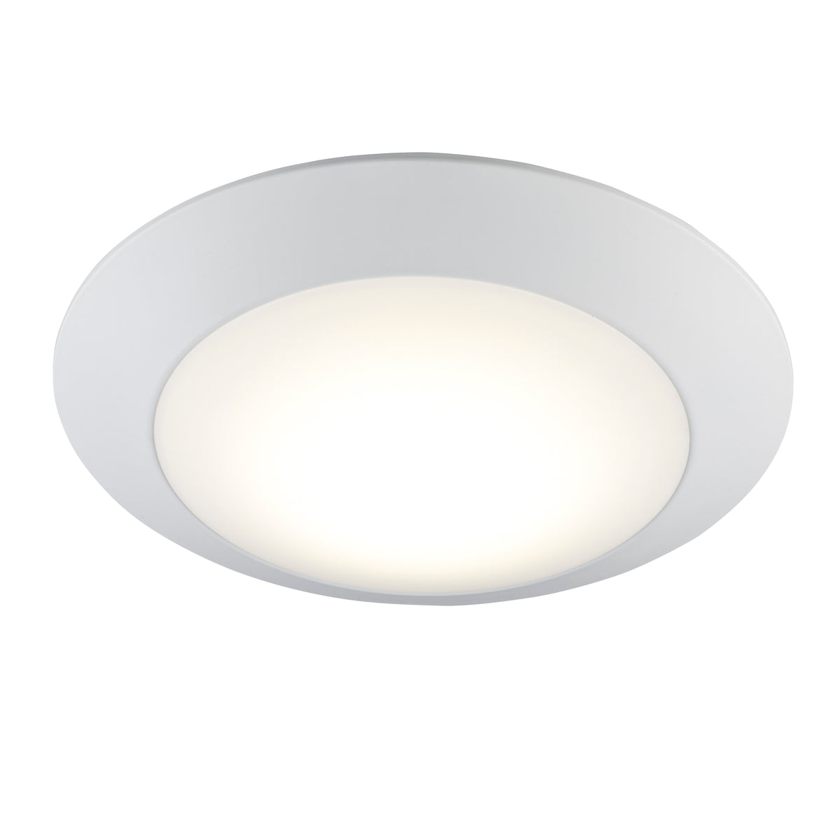 Trans Globe Lighting LED-40099 WH Vanowen white LED flush mount ceiling light on