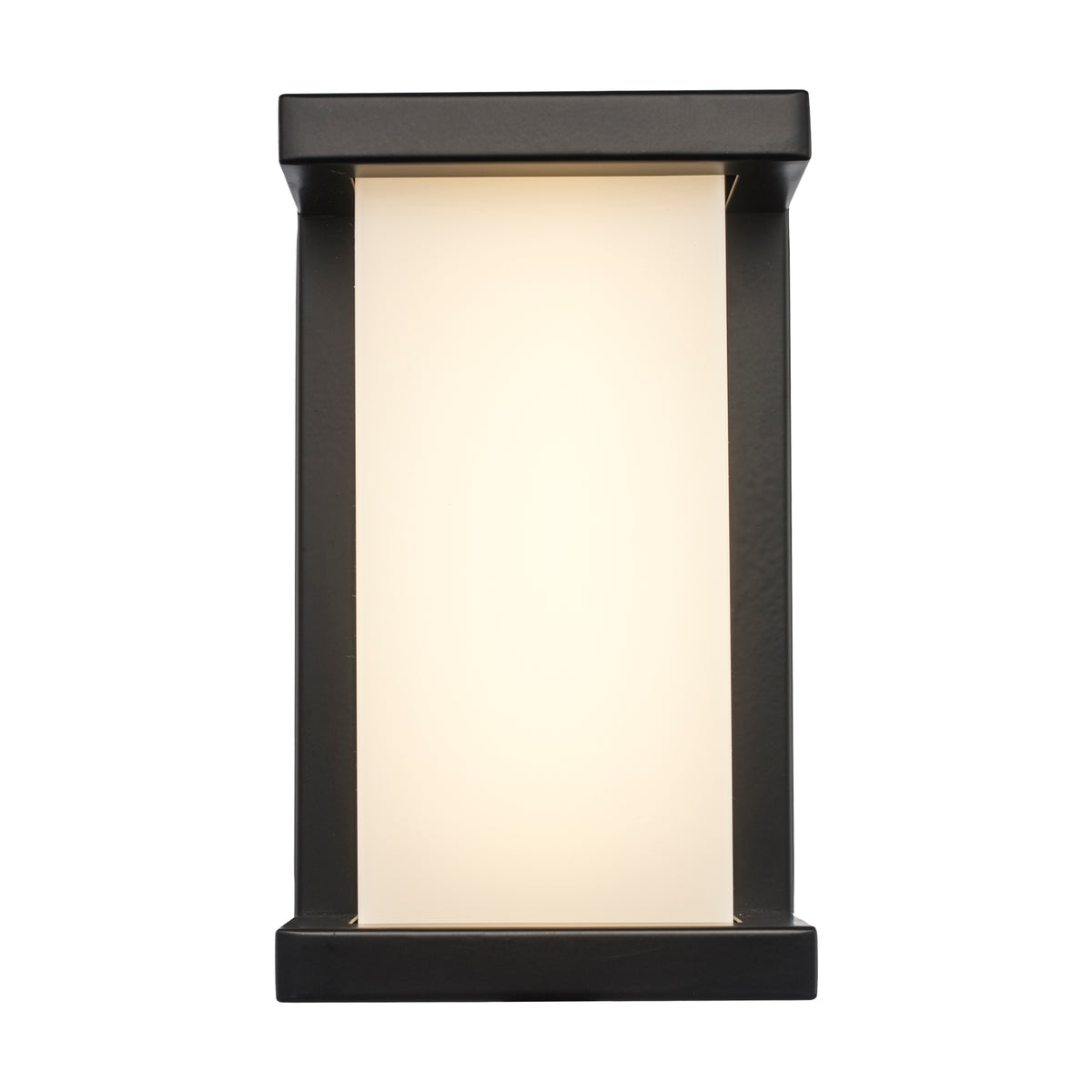 Trans Globe Lighting LED-51490 BK Fairbank black outdoor wall light front view