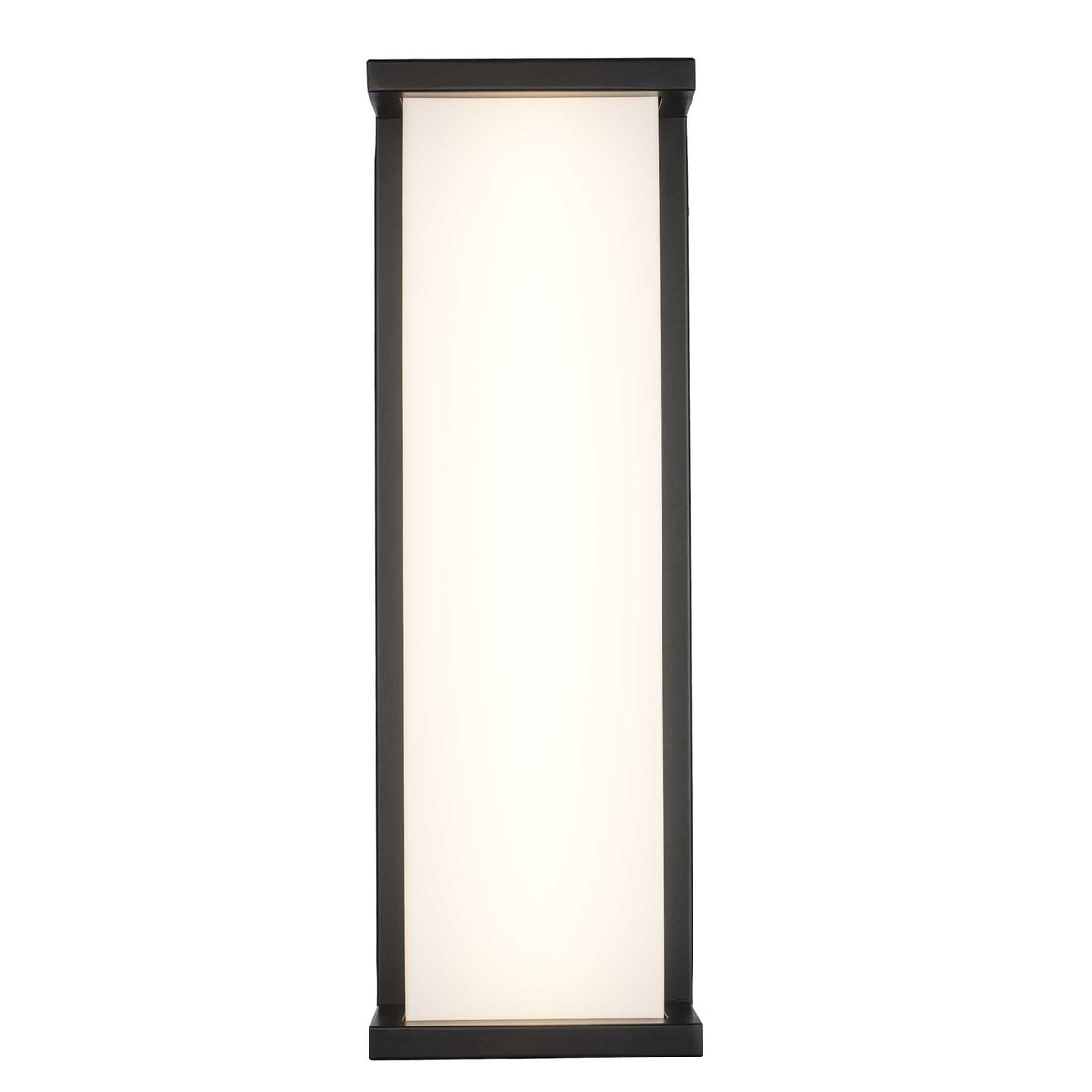 Trans Globe Lighting LED-51491 BK Fairbank black outdoor wall light front view