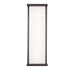 Trans Globe Lighting LED-51491 BZ Fairbank bronze outdoor wall light front view illuminated