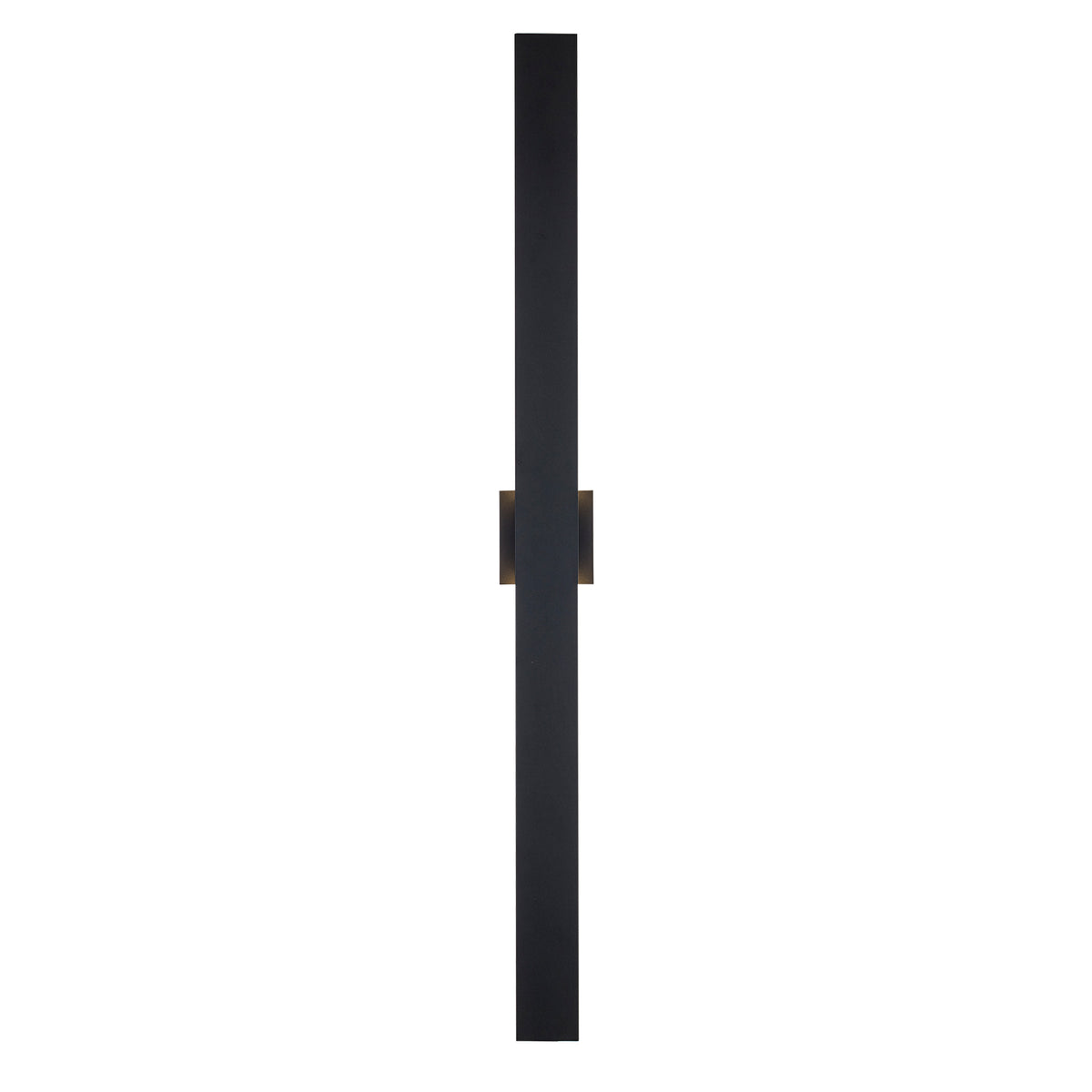 Trans Globe Lighting LED-51878 BK Ione black outdoor wall light front view illuminated
