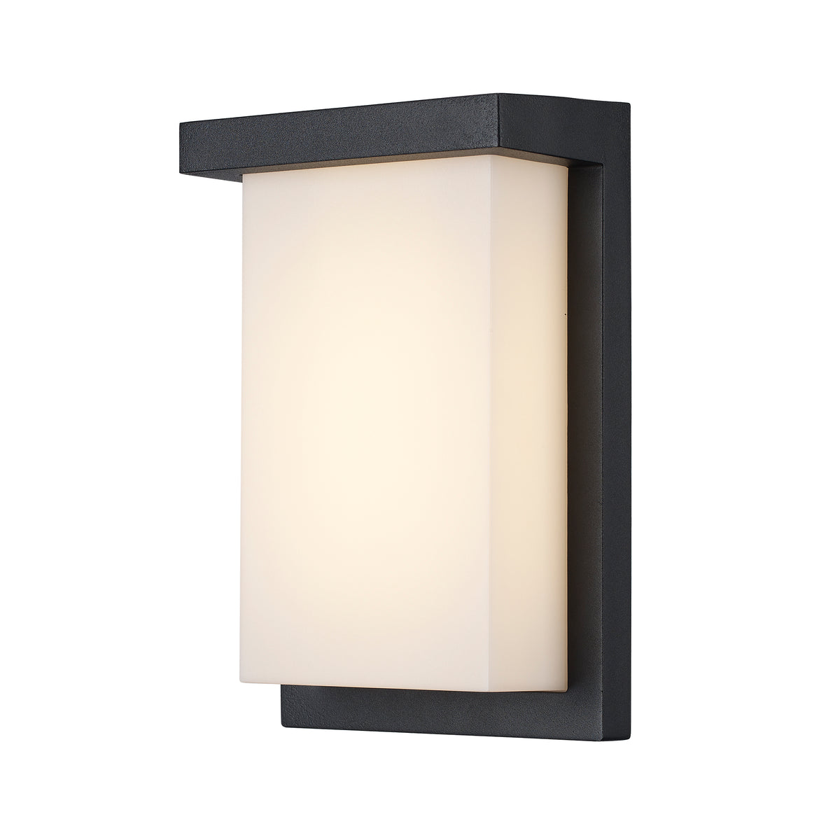 Trans Globe Lighting LED-51900 BK Wayland black outdoor wall sconce angle view
