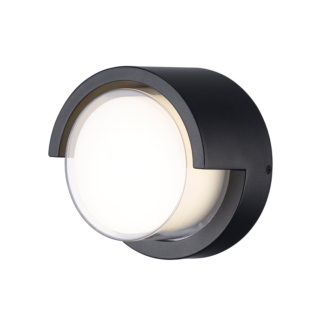 Trans Globe Lighting LED-51910 BK Sonder black round LED bulkhead wall light on