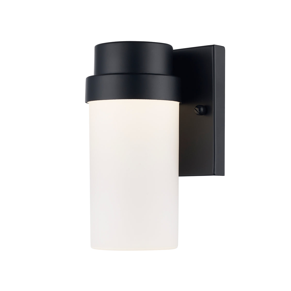 Trans Globe Lighting LED-51950 BK Myles black outdoor wall light front view