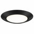 Trans Globe Lighting LED-60099 BK Vanowen 13 inch black disc flush mount ceiling light