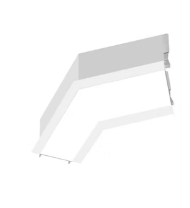 EnvisionLED LED-ALIN2-120L-D-5CCT-WH-RTK 120L-Shape Connector Recessed Flange Watt 7W/5W/3.5W, Lumens  840/600/420, 5CCT 50k/40k/35k/30k/27k