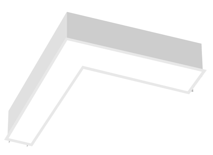 EnvisionLED LED-ALIN2-12X12-L-3P25-D-5CCT-WH-RTK LED Size 12X12" L-Shape Downlight Recessed Flange Watt  20W/15W/10W, Lumens 2,400/1,800/1,200, 5CCT 50k/40k/35k/30k/27k