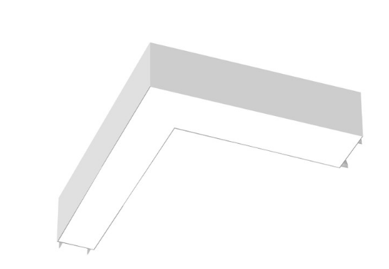 EnvisionLED LED-ALIN2-FL-12X12-L-3P25-D-5CCT-BL-RTK Size 12x12 Inch L-Shape Architectural Linear Downlight , Wattage 20W/15W/10W, Lumens 2,400/1,800/1,200, 5CCT 50k/40k/35k/30k/27k Black Recessed drywall kit all 4 sides fixture