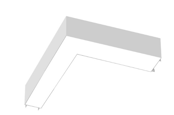 EnvisionLED LED-ALIN2-FL-12X12-L-3P25-D-5CCT-TML Size 12x12 Inch L-Shape Architectural Linear Downlight Trimless Kit , Wattage 20W/15W/10W, Lumens 2,400/1,800/1,200, 5CCT 50k/40k/35k/30k/27k