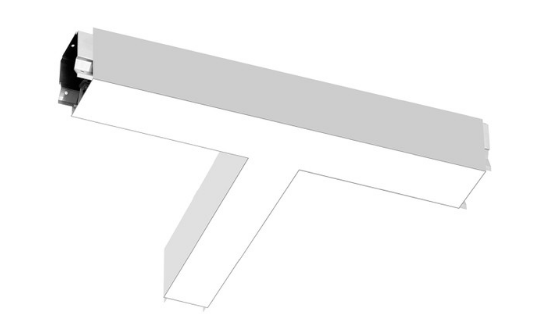 EnvisionLED LED-ALIN2-FL-22X10-T-3P36-D-5CCT-TML Size 22x10 Inch T-Shape Architectural Linear Downlight Trimless Kit , Wattage 29/20/13.5W, Lumens 3,480/2,400/1,620, 5CCT 50k/40k/35k/30k/27k