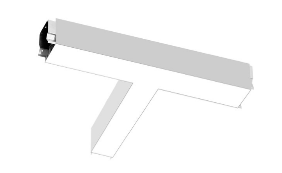 EnvisionLED LED-ALIN2-FL-22X10-T-3P36-D-5CCT-WH-RTK Size 22x10 Inch T-Shape Architectural Linear Downlight , Wattage 40W/30W/20W, Lumens 4,800/3,600/2,400, 5CCT 50k/40k/35k/30k/27k White Recessed drywall kit all 4 sides fixture