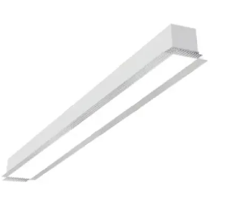 EnvisionLED LED-ALIN2-FL-8FT-3P100-D-5CCT-WH-TB 8' Architectural Linear Recessed Downlight T-Bar Frosted, Selectable Wattage 80/60/40w, Multi-Color Temperature, Lumens 9,600/7,200/4,800Lm, Voltage 120-277V, White