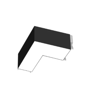 EnvisionLED LED-ALIN2-L-D-5CCT-WH-TML 8-in Trimless Kit, L Shaped Connector, WHT for ALIN2 Linear Fixtures
