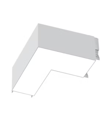 EnvisionLED LED-ALIN2-L-D-5CCT-WH L Shaped Linear Connector Fixture for ALIN2 Down, 110 Degree, 277V