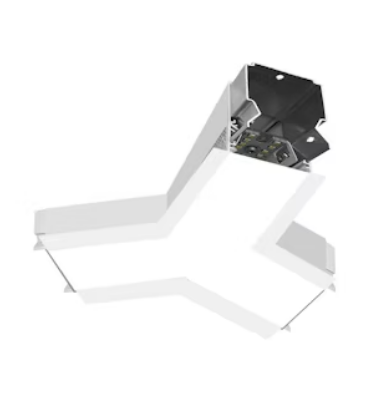 EnvisionLED LED-ALIN2-Y-D-5CCT-WH-RTK Y-Shape Connector Recessed Flange Watt 7W/5W/3.5W, Lumens  840/600/420, 5CCT 50k/40k/35k/30k/27k