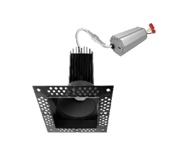 EnvisionLED LED-DLJBX-TML-4SQ-15W-5CCT-BLK 4-in 15W Trimless-Line Canless Downlight, 120V, Selectable CCT, SQ, BL