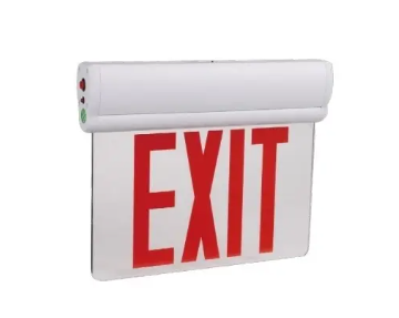 EnvisionLED LED-EM-EXT-EL-R (D) 3W LED Emergency Exit Sign, Edge-Lit, Double Sided, 120-277V, Red