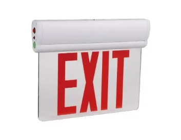 EnvisionLED LED-EM-EXT-EL-R (S) 3W LED Emergency Exit Sign, Edge-Lit, Single Sided, 120-277V, Red