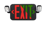 EnvisionLED LED-EM-EXT-RG-BL-CMB Emergency Exit Sign Combo with Bug Eye, Wattage 4W, Voltage 120/277V, CCT Green, Black Finish
