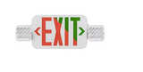 EnvisionLED LED-EM-EXT-RG-WH-CMB-RC Emergency Exit Sign with Bug Eye & Remote Function, Wattage 4W, Voltage 120/277V, CCT Red, White Finish