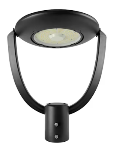 EnvisionLED LED-PST-3P75-TRI-BL-UNV LED Post Top Light, Selectable Wattage 75W/50W/35W, Lumens 9,750/7,150/4,550, 3CCT 30k/40k/50k Black Finish