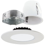 Lotus LED Lights LED-S8W-3K-MT 4" J-Box Mount or Retrofit LED Downlight, Color Temperature 3000K, Lumens 500 lm, 120V