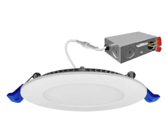 EnvisionLED LED-SL-PNL-4R-11W-5CCT-0/10V 4" Slim Panel Downlight, SnapTrim, Voltage 120V, Wattage 11w, Beam Angle 110°, Output Voltage 0-10V, Color Temperature 27/30/35/40/50k