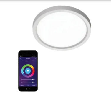 EnvisionLED LED-SLDSKR-7-15W-RGB+W-WH 7-in 15W Slimline Round Disk. RGB Adjustable